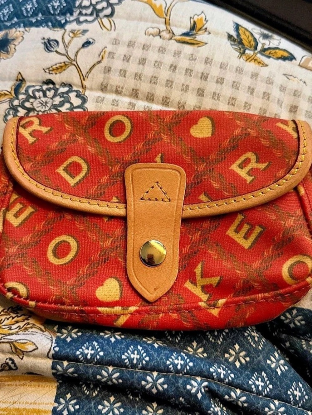 Dooney & Bourke Red Floral Mini Bag